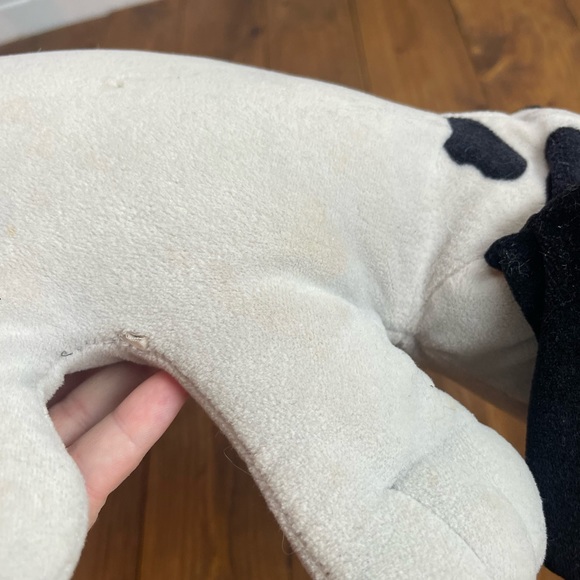 Vintage 1990’s Squeaky pound puppies plush dog gray and black - Picture 8 of 10